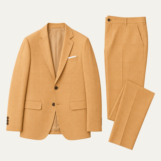 Men's Checked Two Piece Set