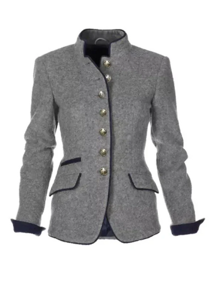 Women's Button Front Vintage Blazer view 4