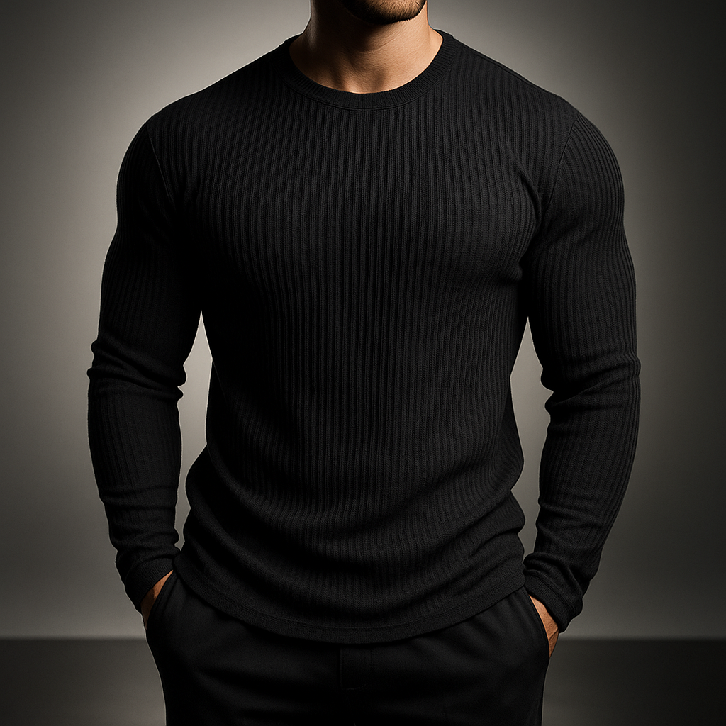 Men's Gray Jumper in Black