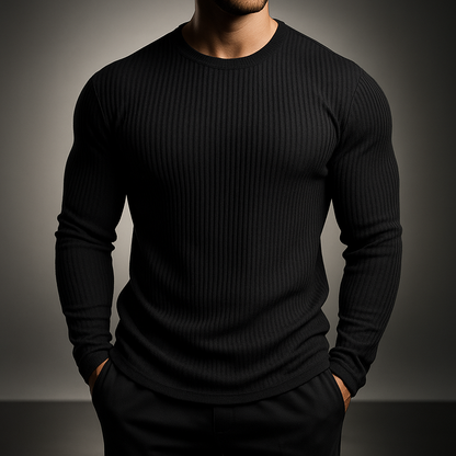 Men's Gray Jumper in Black