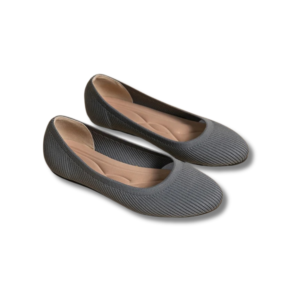 Women's Black Walking Shoes in Gray