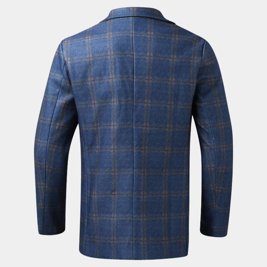 Men's Checked Tailored Blazer