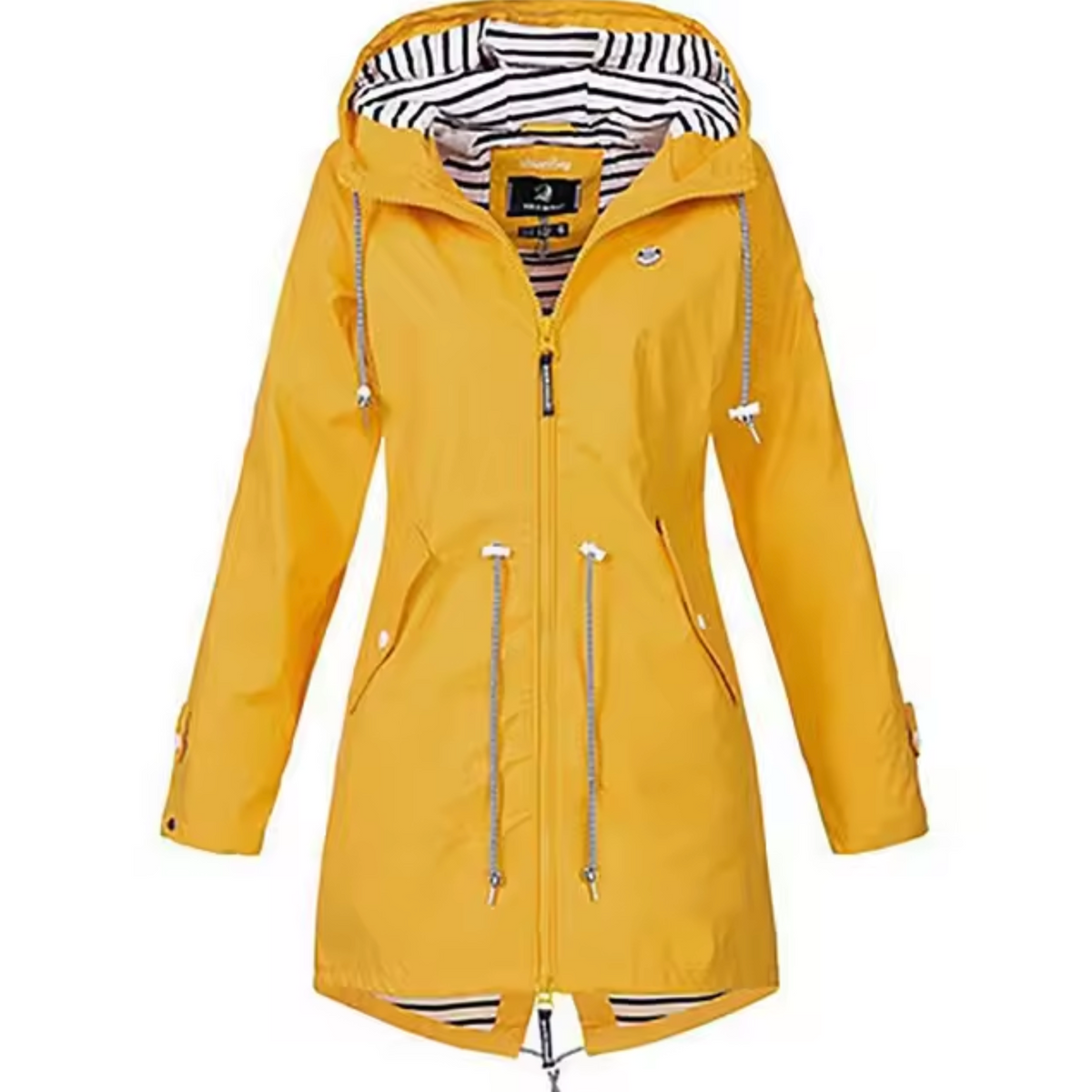 Women's Hooded Drawstring Waterproof Winter Coat view 5