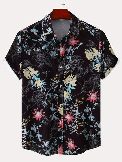 Men's Short Sleeve Floral Shirt