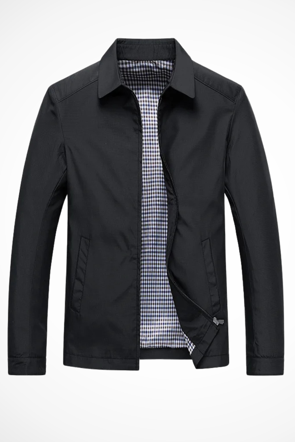 Men's Checked Harrington Jacket