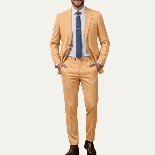 Men's Checked Two Piece Set