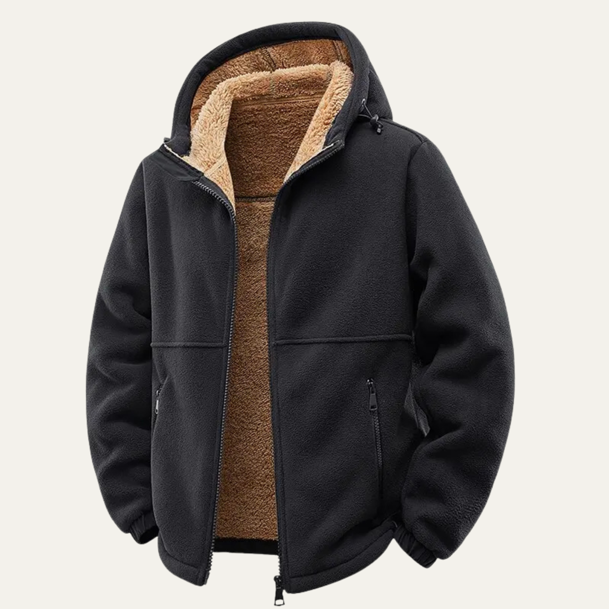 Men's Zip Up Hooded Winter Coat