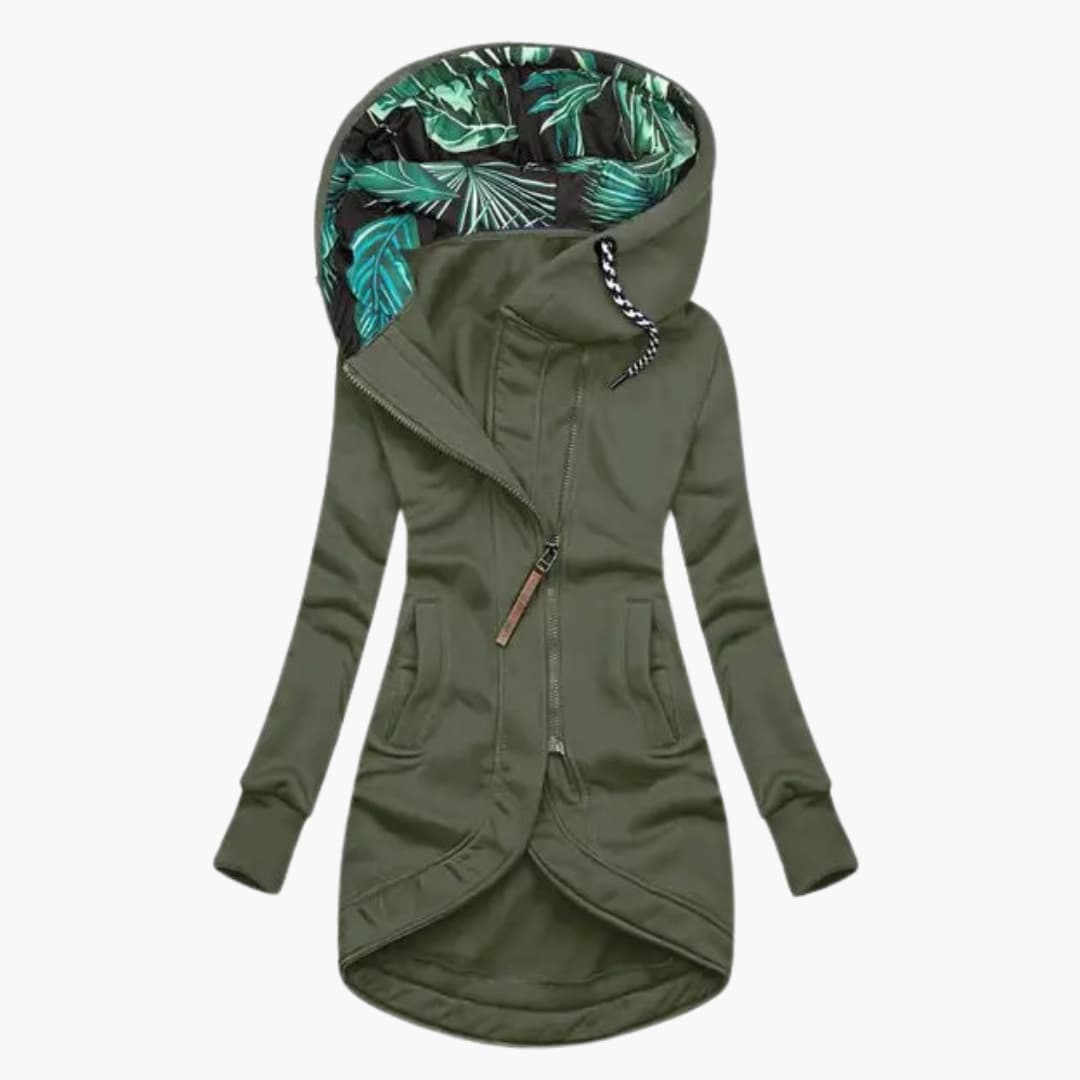 Women's Hooded Printed Bomber Jacket view 3