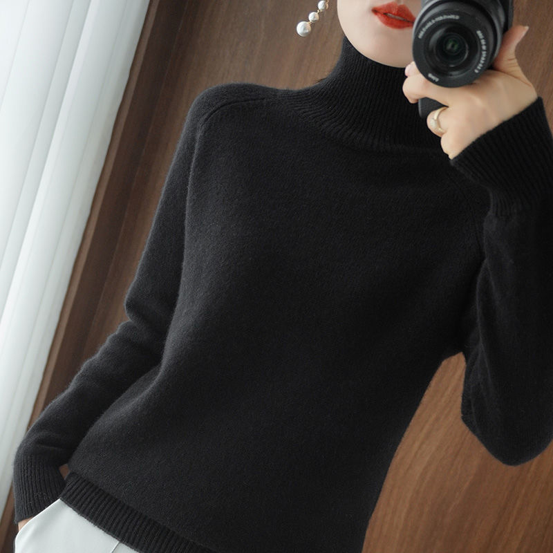 Women's Knitted Roll Neck Long Sleeve Jumper view 4