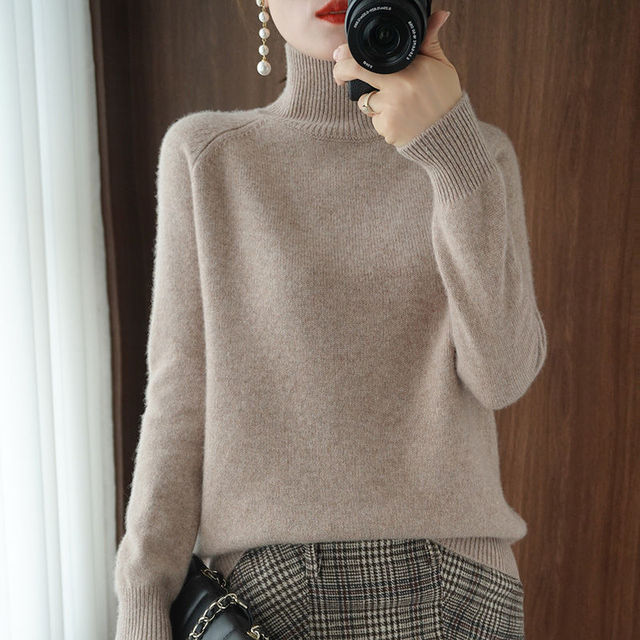 Women's Knitted Roll Neck Long Sleeve Jumper view 9