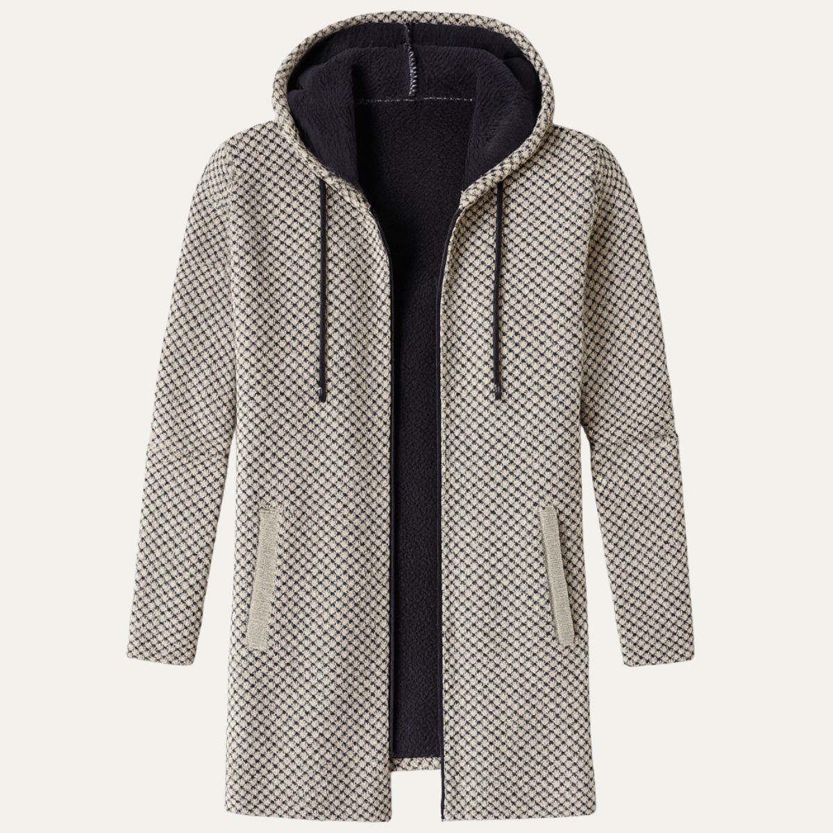 Men's Hooded Longline Winter Coat