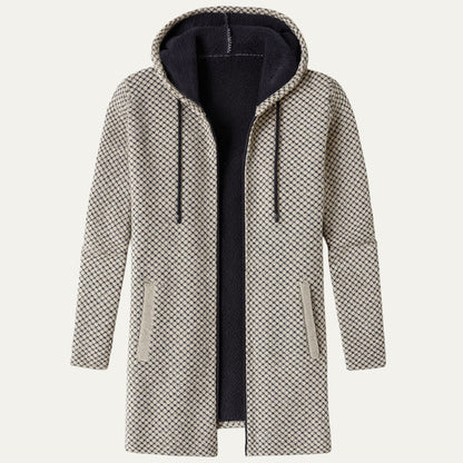 Men's Hooded Longline Winter Coat