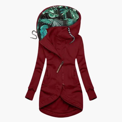 Women's Hooded Printed Bomber Jacket view 4