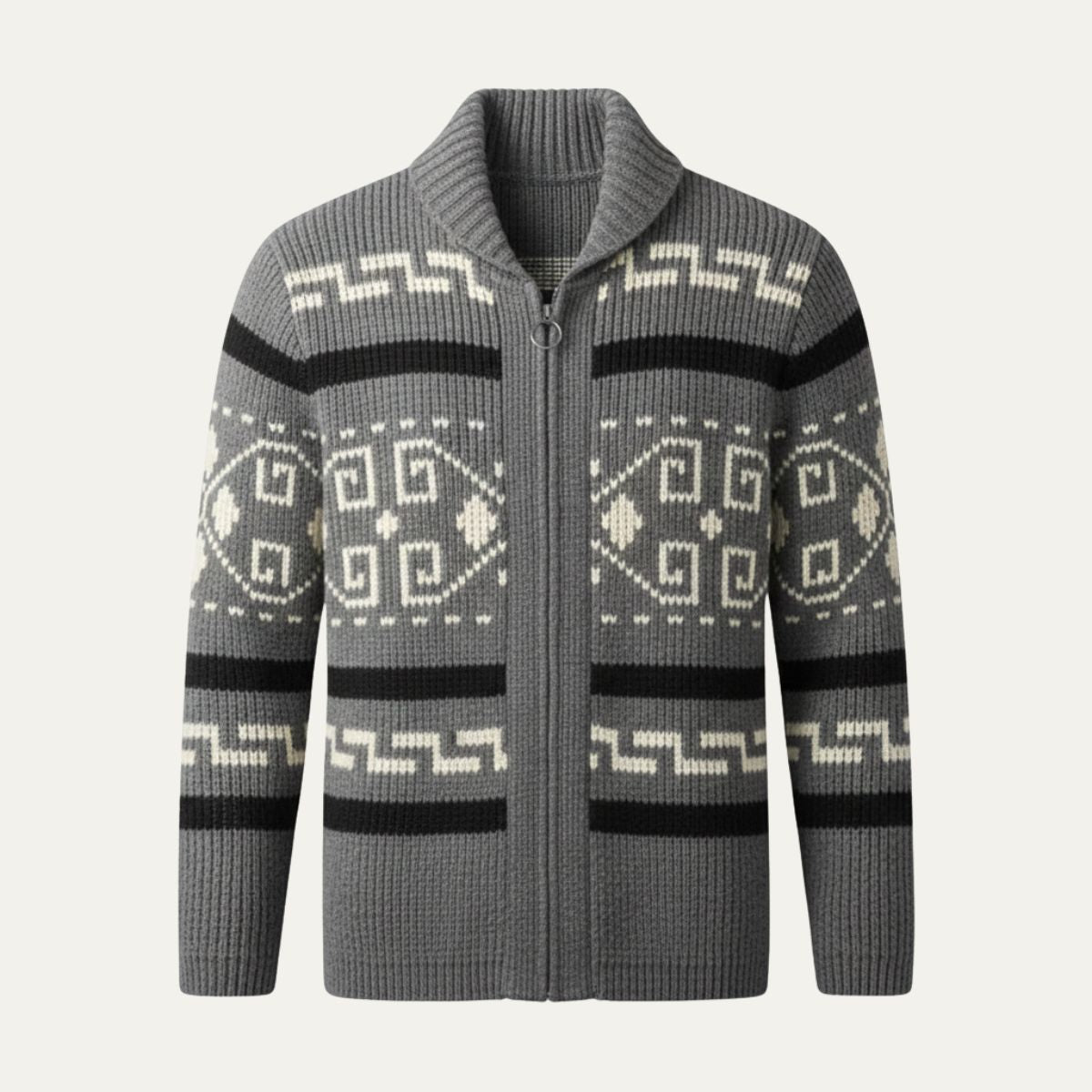 Men's Shawl Collar Vintage Cardigan