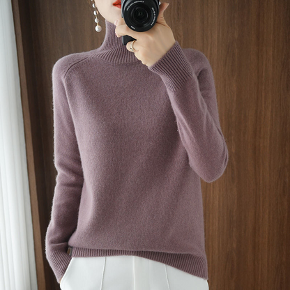 Women's Knitted Roll Neck Long Sleeve Jumper view 3