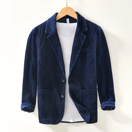 Men's Navy Blue Casual Winter Coat