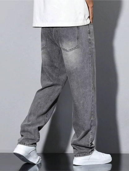 Men's Straight Leg Relaxed Fit Jeans