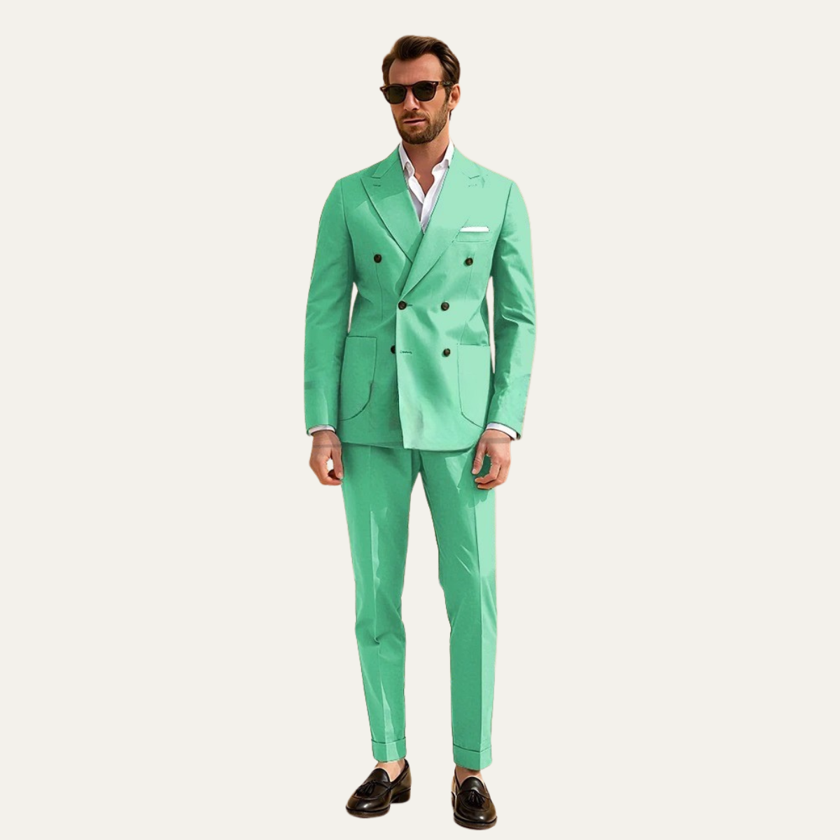 Men's Double Breasted Three Piece Suit