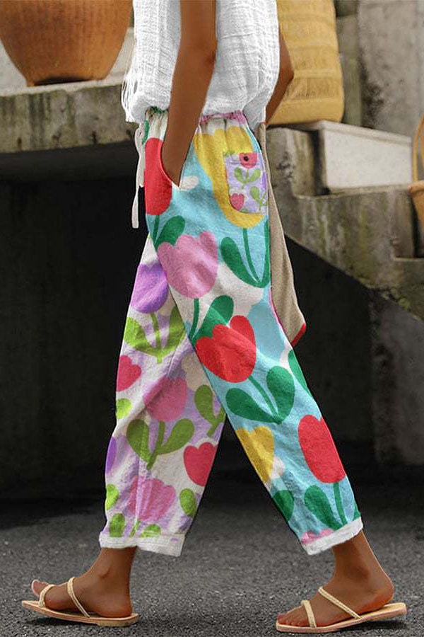 Women's Printed Trousers view 11