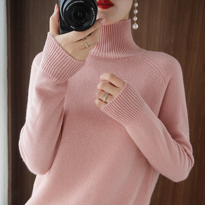 Women's Knitted Roll Neck Long Sleeve Jumper view 6