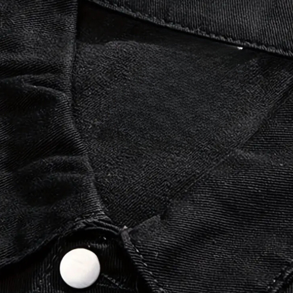 Men's Black Denim Jacket