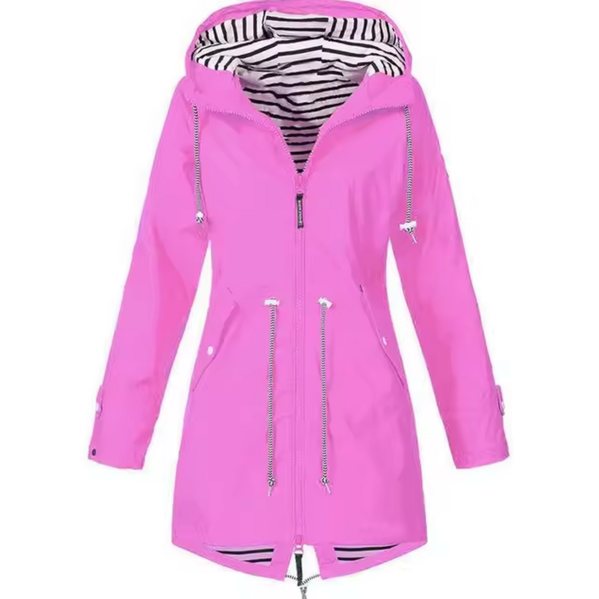 Women's Hooded Drawstring Waterproof Winter Coat view 3