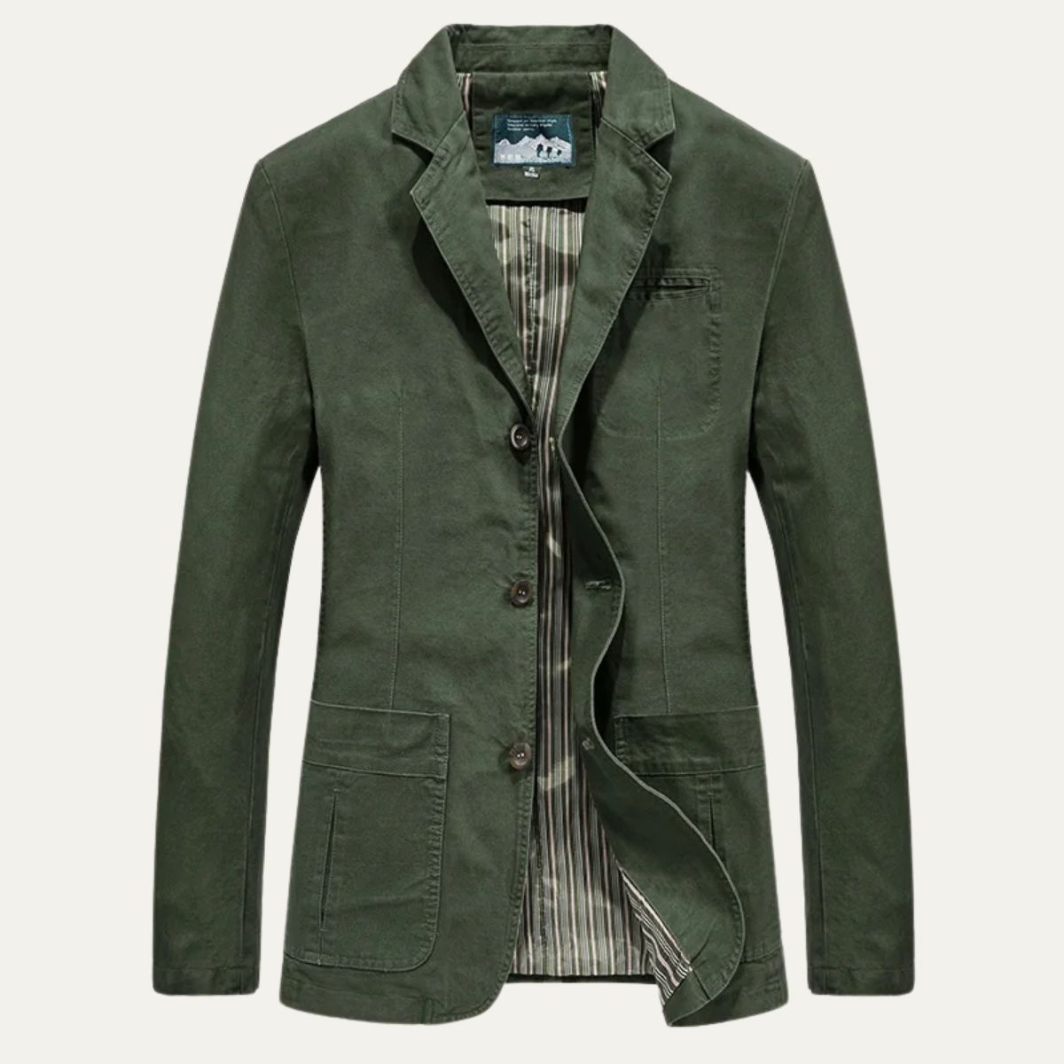 Men's Lightweight Notch Lapel Button Front Blazer
