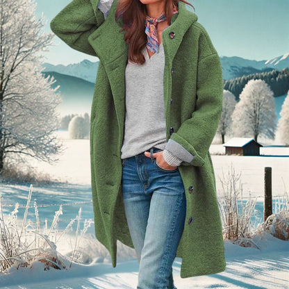 Women's Button Front Overcoat
