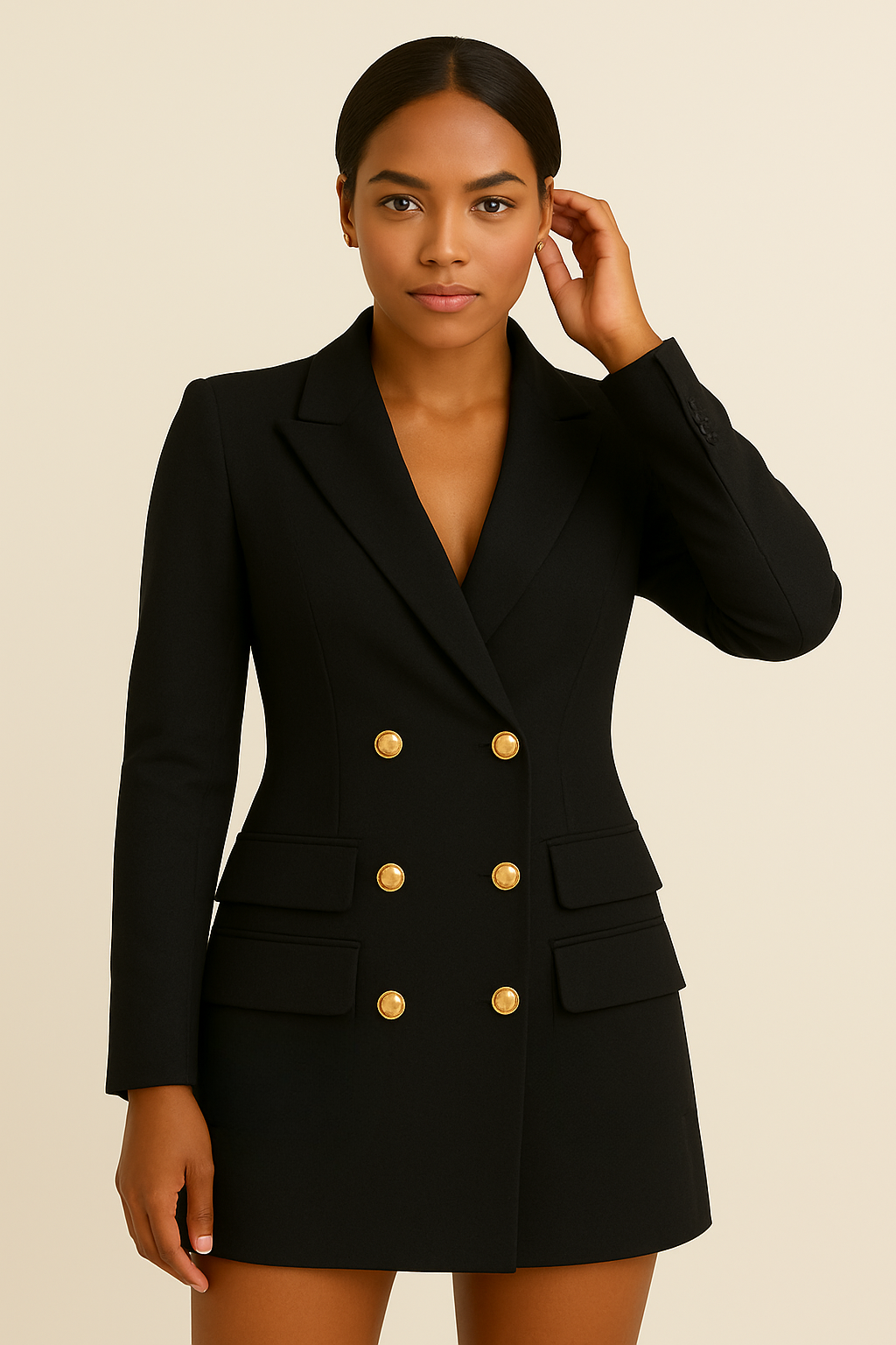 Women's Black Maxi Dress in Black