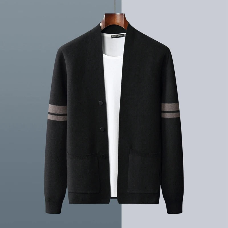 Men's Striped Cardigan