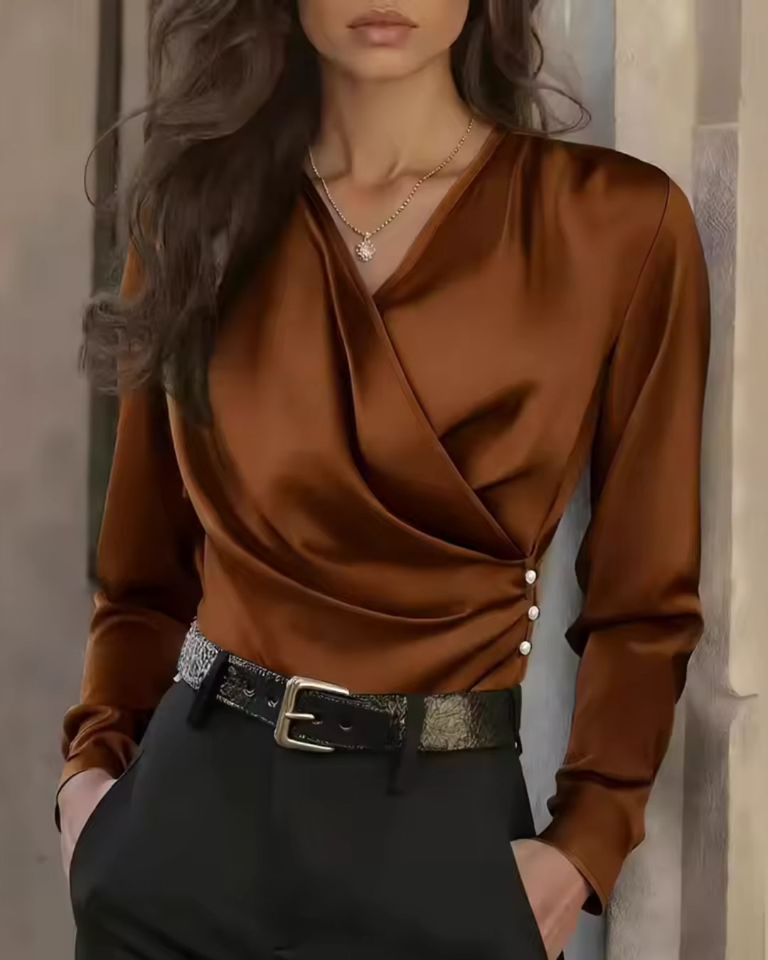 Women's Twist Front Blouse