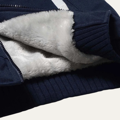 Men's Padded Zip Up Fleece Lined Hoodie view 8