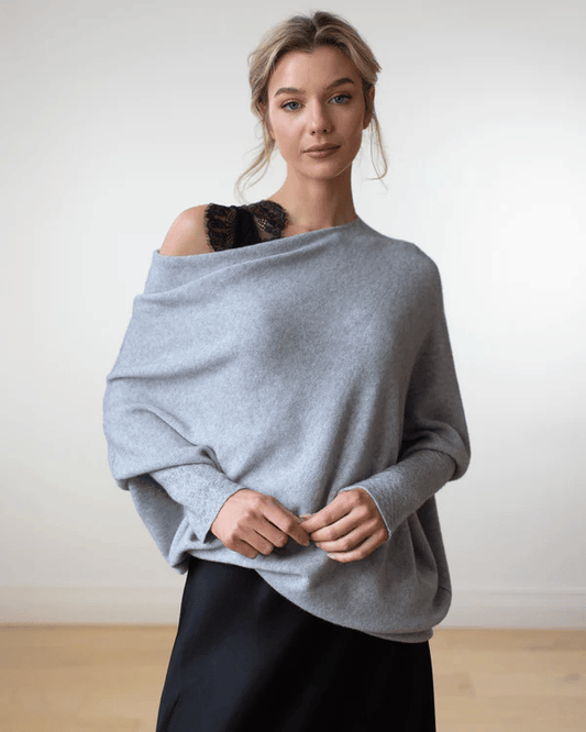 Women's Light Gray Jumper in Light Gray