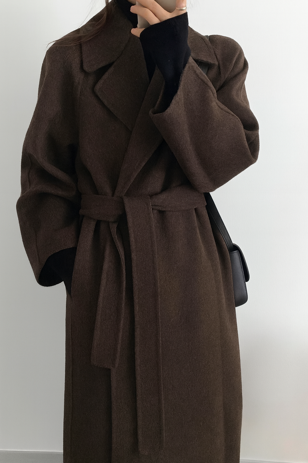 Women's Tie Waist Belted Overcoat