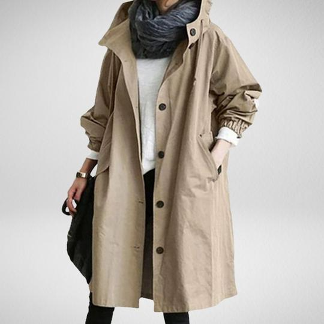 Women's Relaxed Fit Stand Collar Overcoat view 5