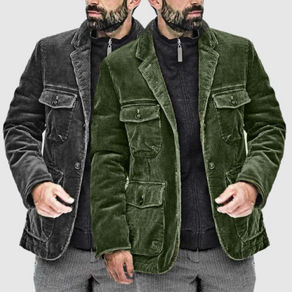 Men's Green Relaxed Fit Bomber Jacket
