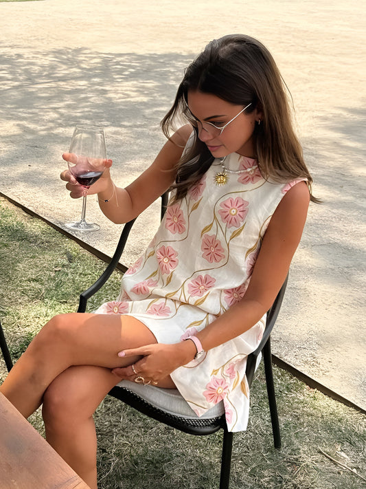 Women's Floral Sleeveless Maxi Dress
