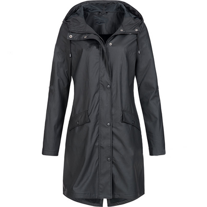 Women's Waterproof Windproof Winter Coat in Black