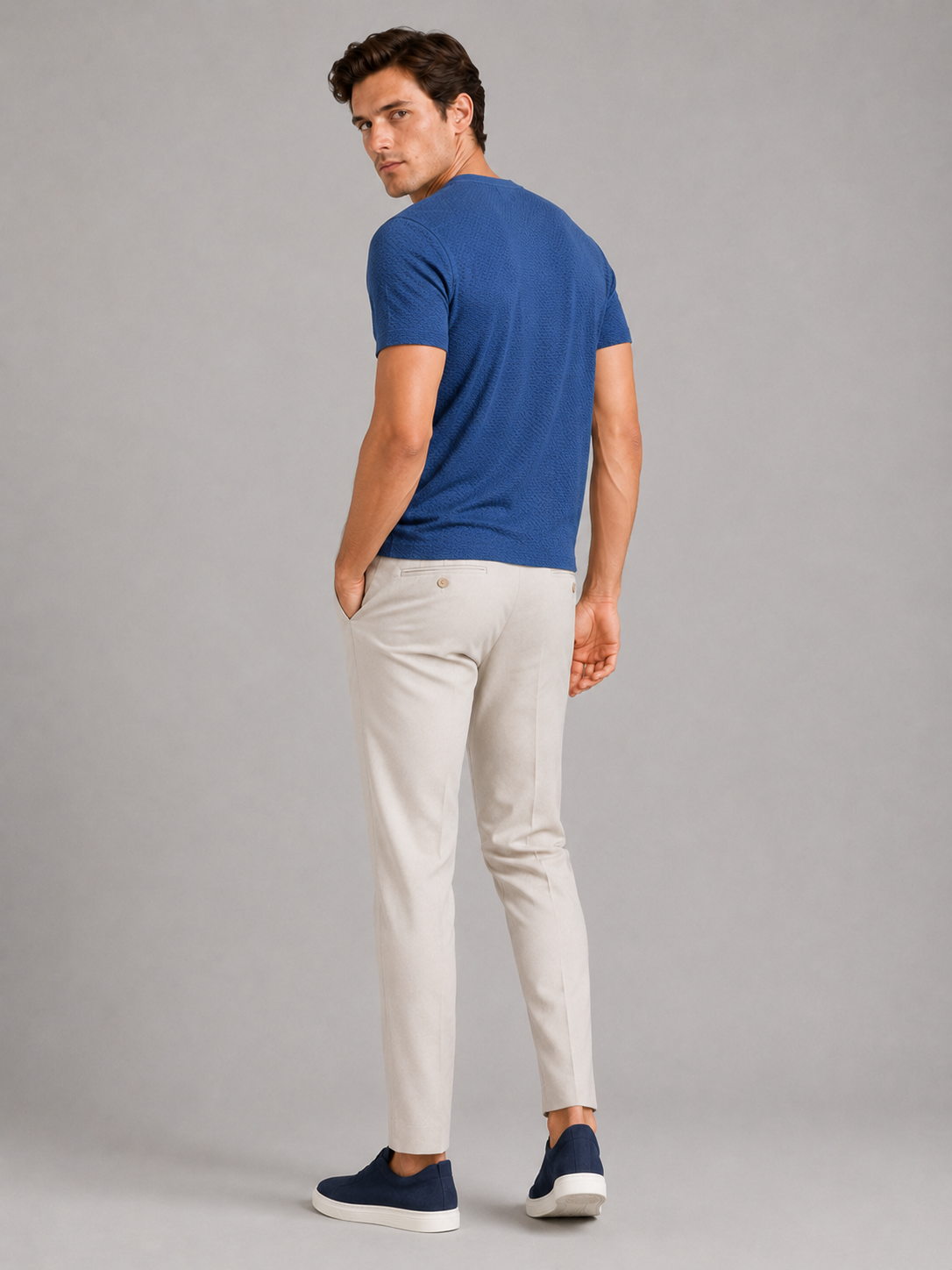 Men's Crew Neck Sheer T Shirt
