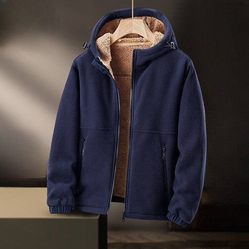 Men's Blue Winter Coat in Blue