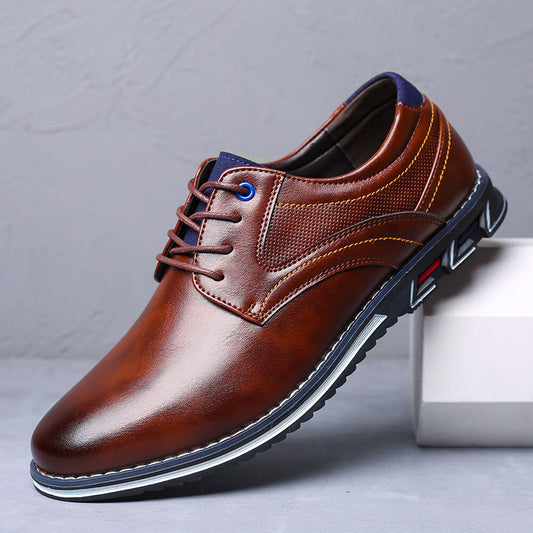 Men's Oxford Shoes in Cognac Brown
