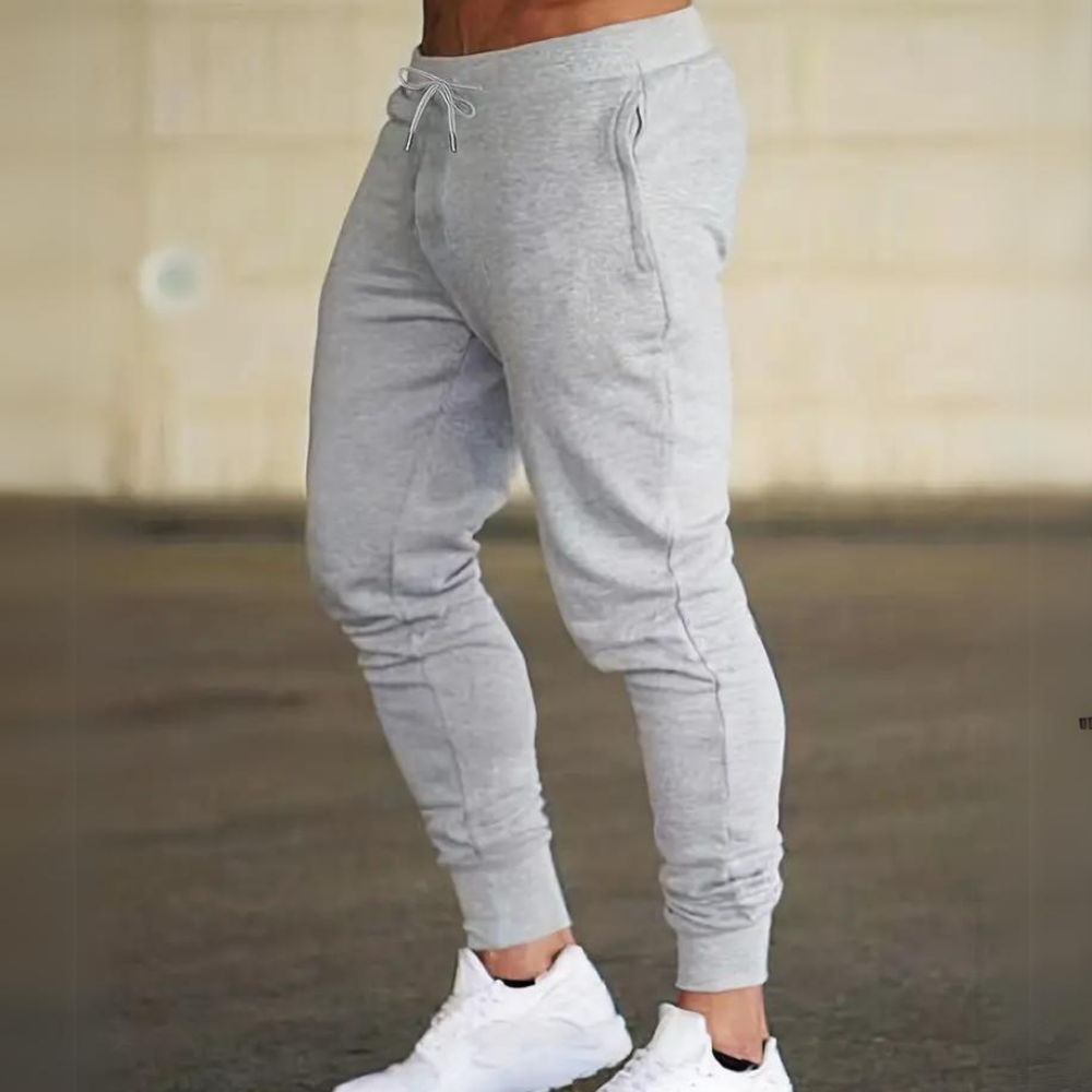 Men's Tapered Drawstring Casual Trousers