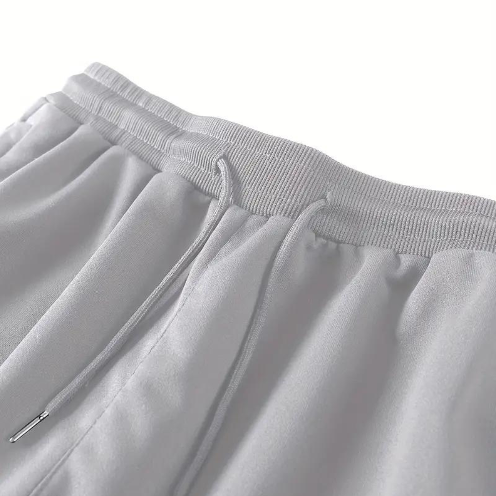 Men's Tapered Drawstring Casual Trousers