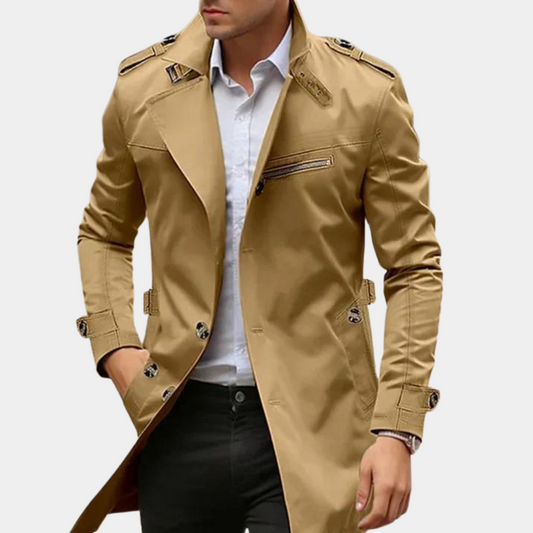 Men's Khaki Trench Coat
