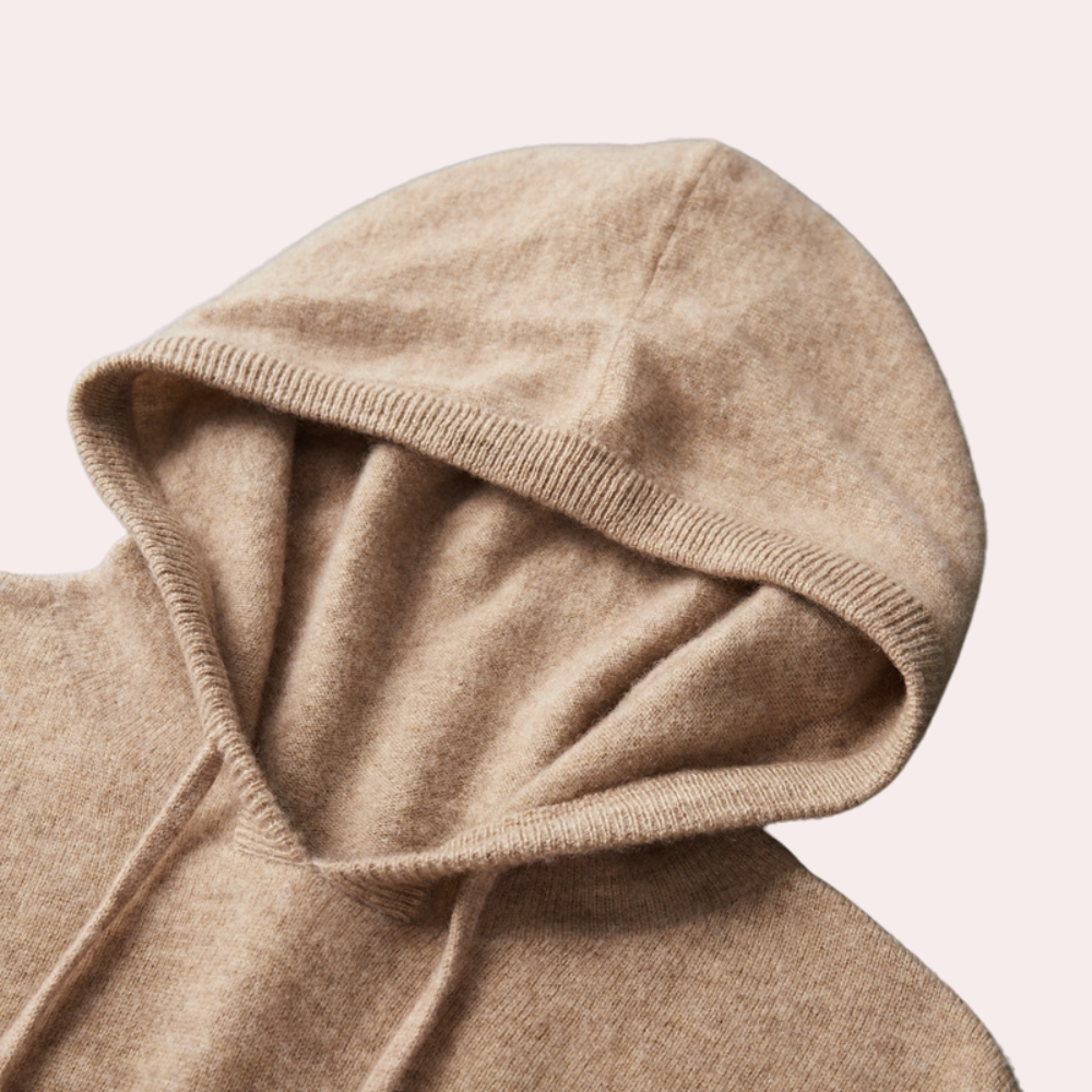 Men's Drawstring Knitted Pullover Hoodie
