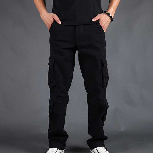 Men's Brown Trousers in Black