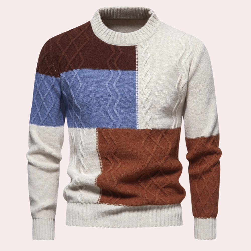 Men's Khaki Comfort Jumper in Brown