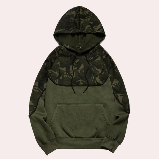 Men's Army green Casual Hoodie