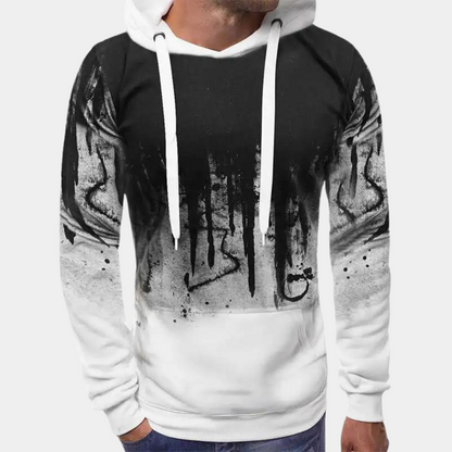 Men's Red Hooded Sweatshirt