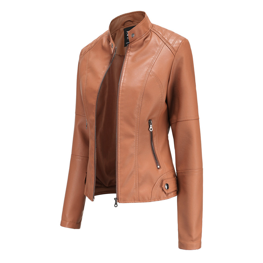 Women's Black Tailored Biker Jacket